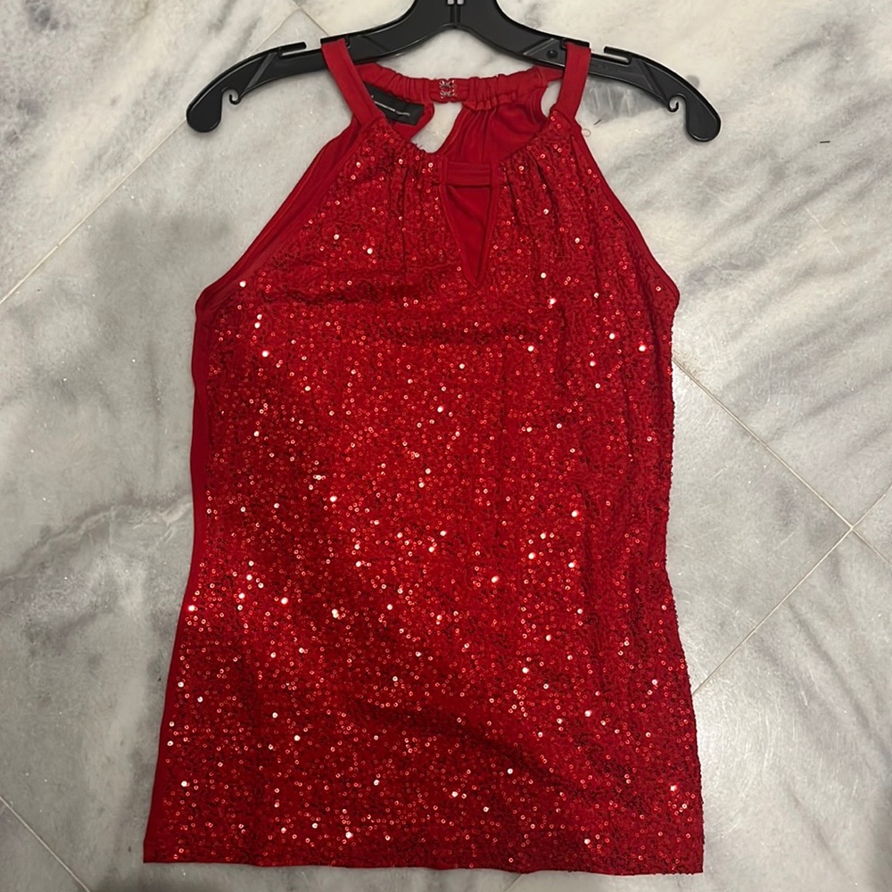 INC Medium holiday top.  Small sequins